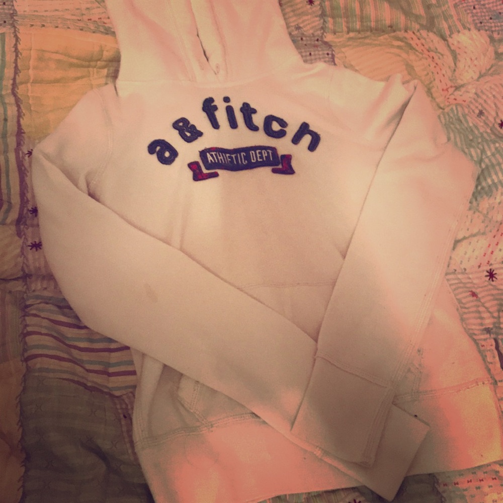 Abercrombie & Fitch white hoodie